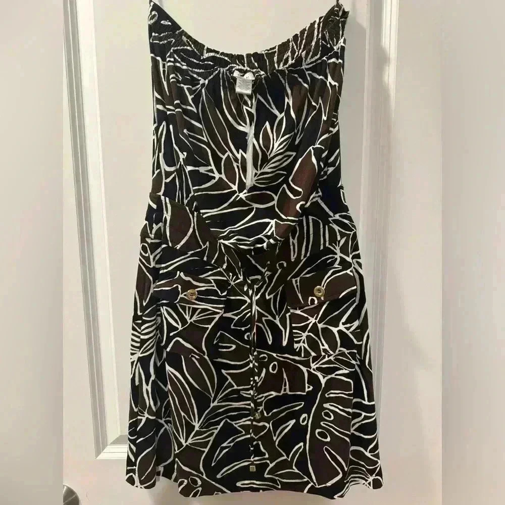 NEW CACHE STRAPLESS ROMPER DRESS SIZE SMALL